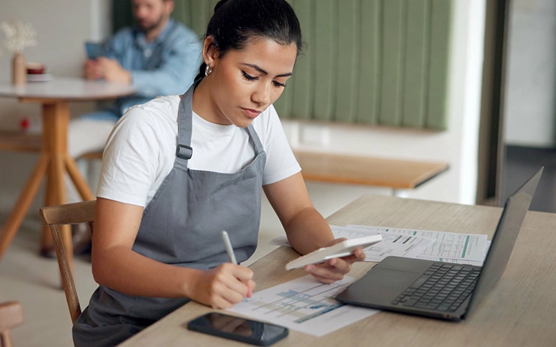 business person banking